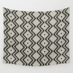 NATIVE NATURAL BLACK Wall Tapestry Gallery Image 4
