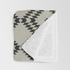 NATIVE NATURAL BLACK Throw Blanket Gallery Image 3