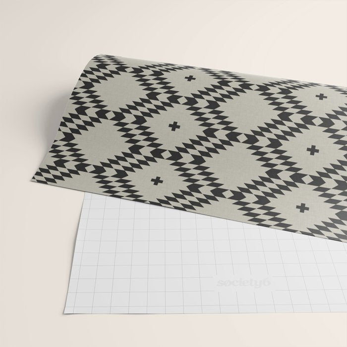 NATIVE NATURAL BLACK Wrapping Paper Gallery Image 2
