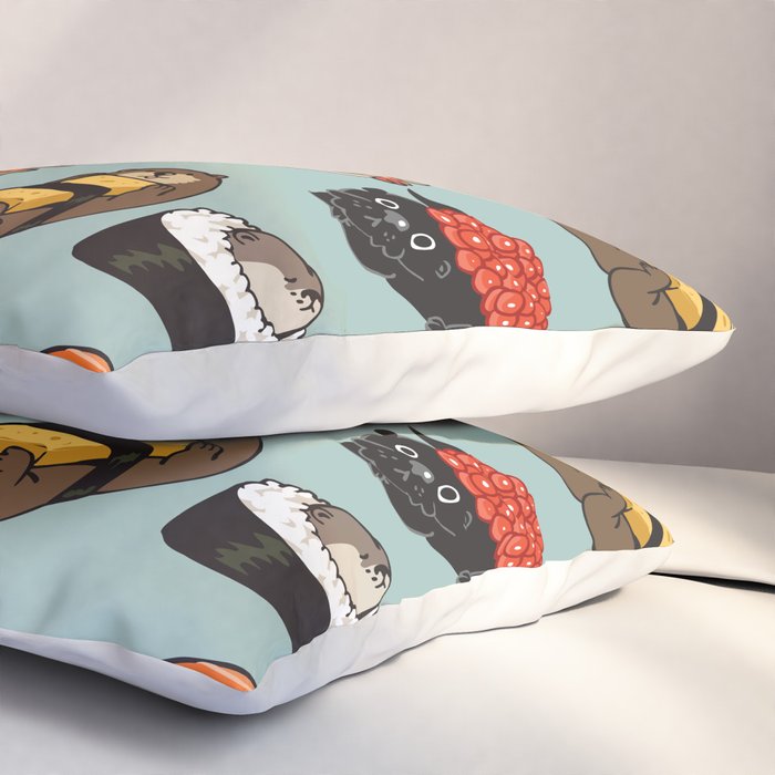 Sushi Otter Pillow Sham Gallery Image 3