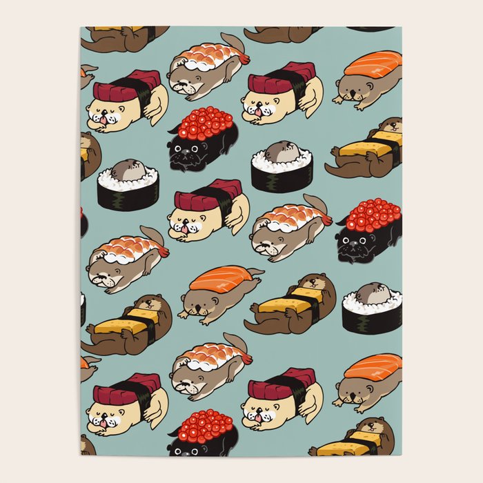 Sushi Otter Poster Gallery Image 4