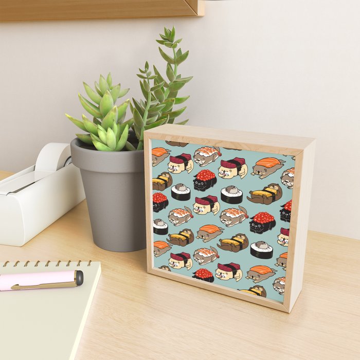 Sushi Otter Mini Art Print Gallery Image 2