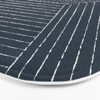 Lines (Annapolis Blue) Bath Mat Gallery Image 3