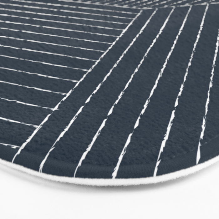 Lines (Annapolis Blue) Bath Mat Gallery Image 3