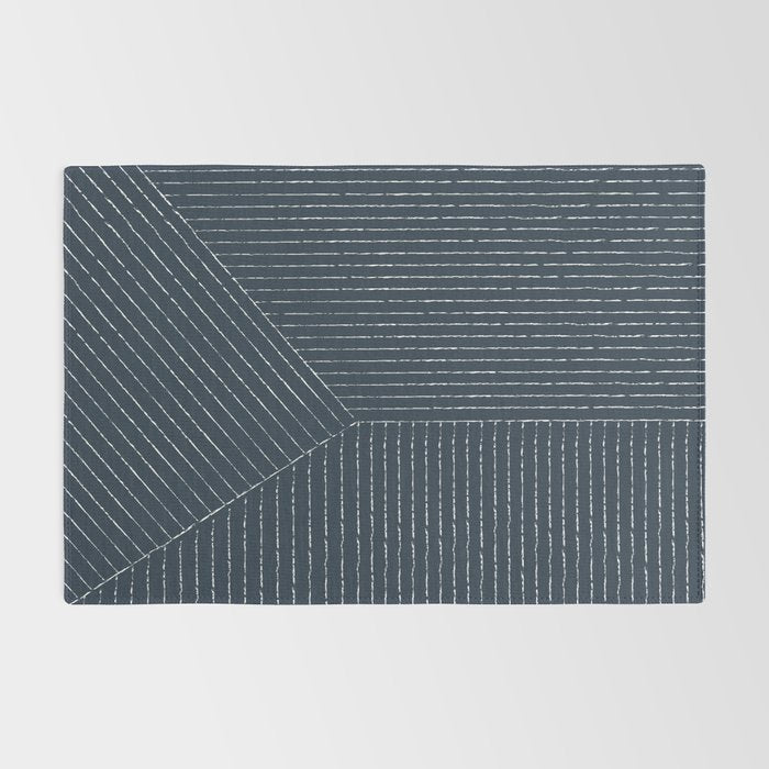 Lines (Annapolis Blue) Rug Gallery Image 2