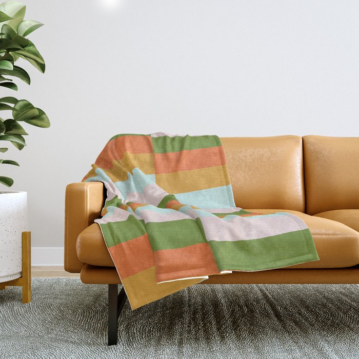 Desert Rainbow Throw Blanket Gallery Image 1