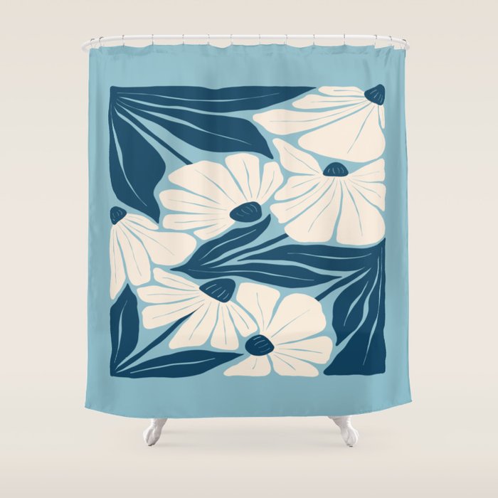 Stockholm: Flower Market Summer Color Series 04 Shower Curtain Gallery Image 1