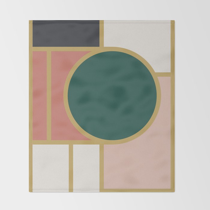Maximalist Geometric 05B Throw Blanket Gallery Image 2
