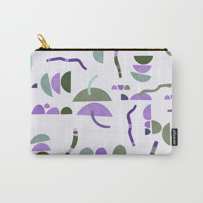 Modern simple shapes pattern LG Carry All Pouch Gallery Image 1