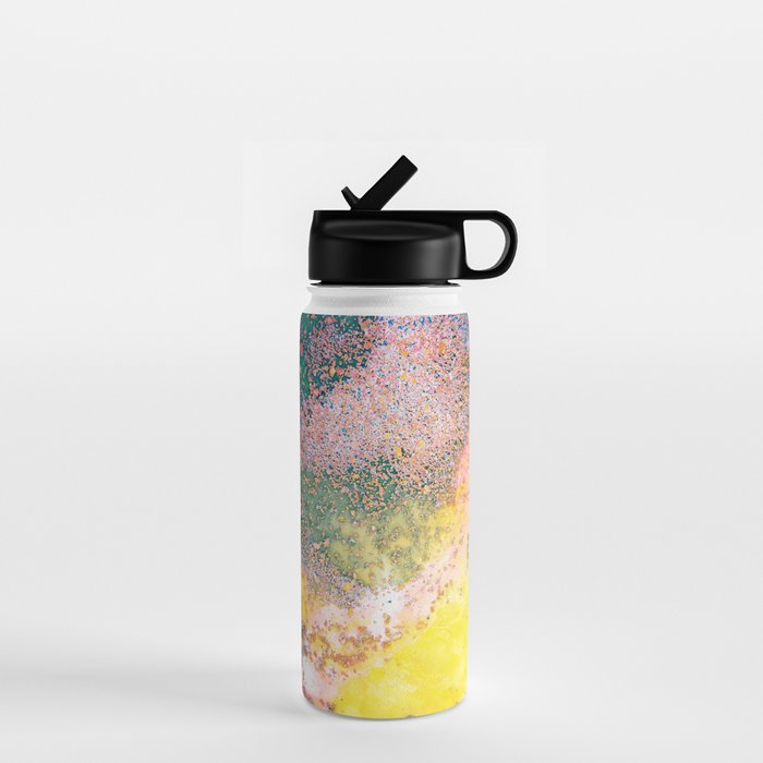 Random Bliss, Abstract Graphic Digital Art, Resin Art Painting Colorful Eclectic Bohemian Water Bottle Gallery Image 1