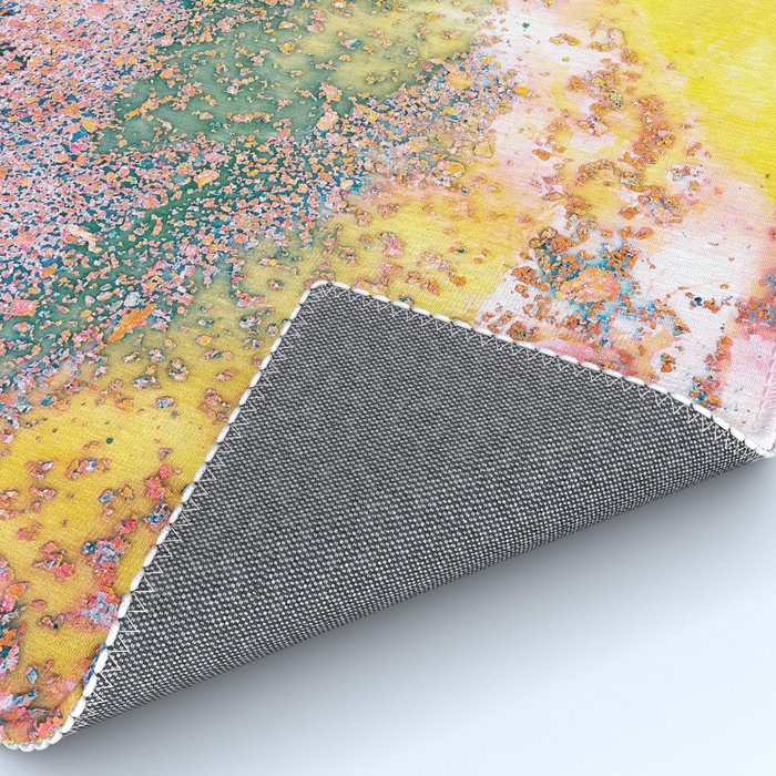 Random Bliss, Abstract Graphic Digital Art, Resin Art Painting Colorful Eclectic Bohemian Rug Gallery Image 4
