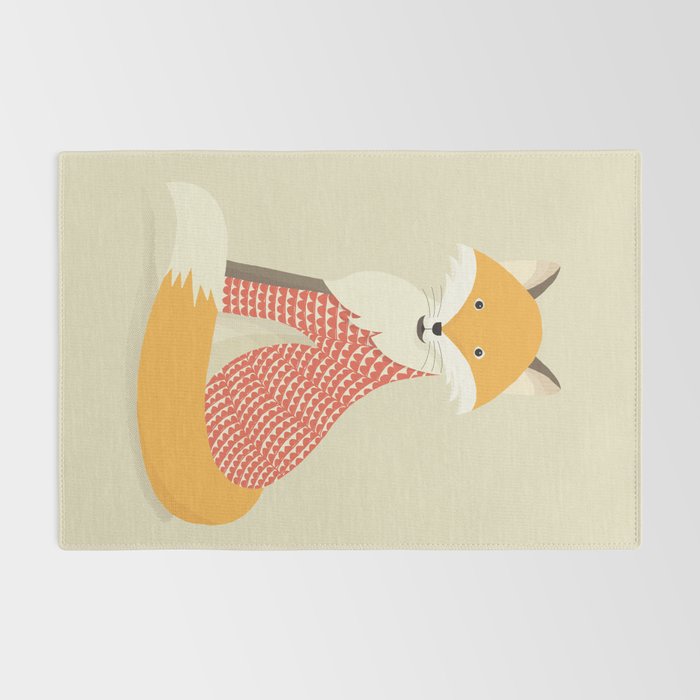 Whimsical Red Fox Rug Gallery Image 2