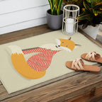 Whimsical Red Fox Outdoor Rug Gallery Image 2