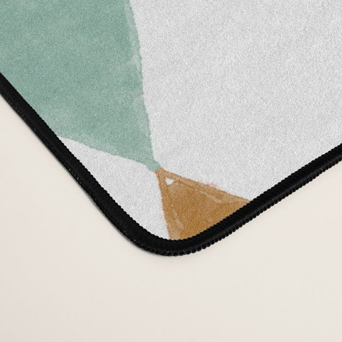Colorful Vintage Harlequin Diamond Pattern Desk Mat Gallery Image 4