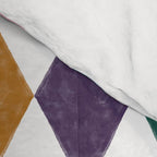 Colorful Vintage Harlequin Diamond Pattern Comforter Gallery Image 4