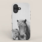 Horses - Black & White iPhone Case Gallery Image 1