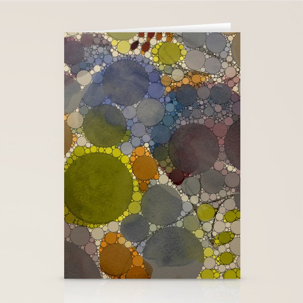 Complmentary - abstract art digital graphic design happy colorful whimsical art Stationery Card Gallery Image 2