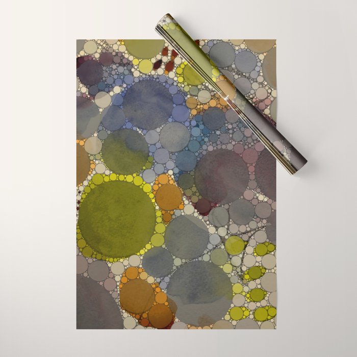 Complmentary - abstract art digital graphic design happy colorful whimsical art Wrapping Paper Gallery Image 1
