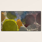 Complmentary - abstract art digital graphic design happy colorful whimsical art Desk Mat Gallery Image 3