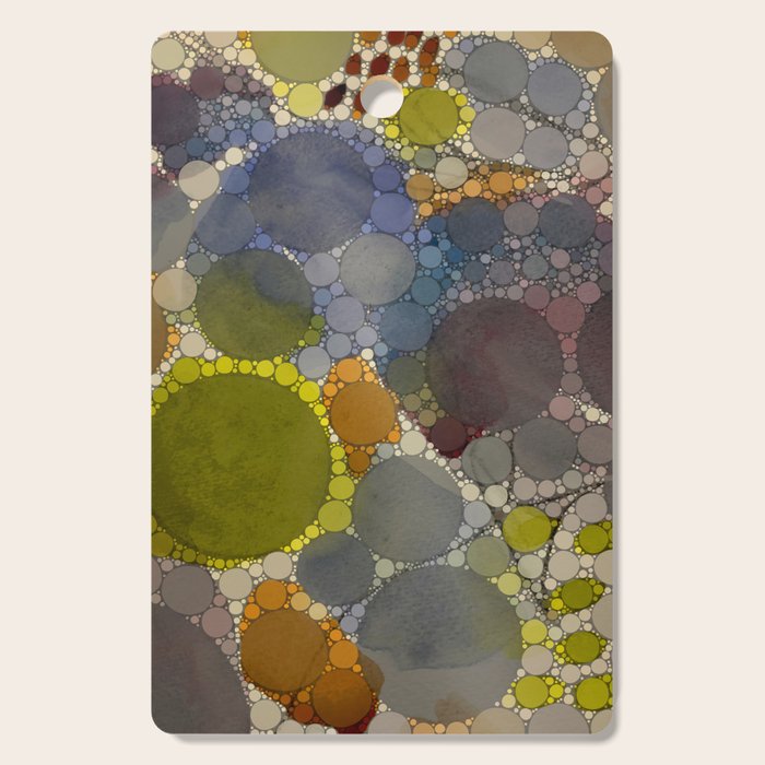 Complmentary - abstract art digital graphic design happy colorful whimsical art Cutting Board Gallery Image 1