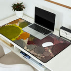 Complmentary - abstract art digital graphic design happy colorful whimsical art Desk Mat Gallery Image 2