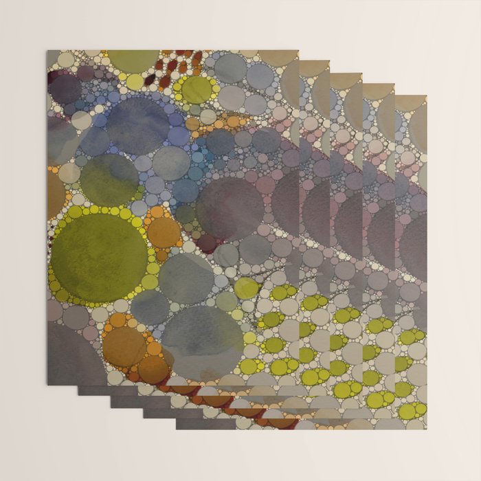 Complmentary - abstract art digital graphic design happy colorful whimsical art Wrapping Paper Gallery Image 3