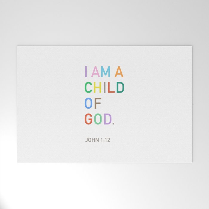 I Am A Child Of God, Bible Verse  Welcome Mat Gallery Image 1