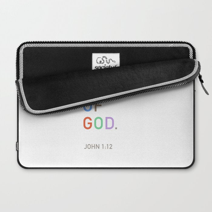 I Am A Child Of God, Bible Verse  Laptop Sleeve Gallery Image 2