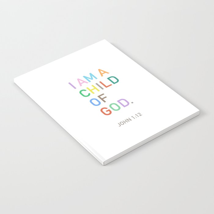 I Am A Child Of God, Bible Verse  Notebook Gallery Image 2