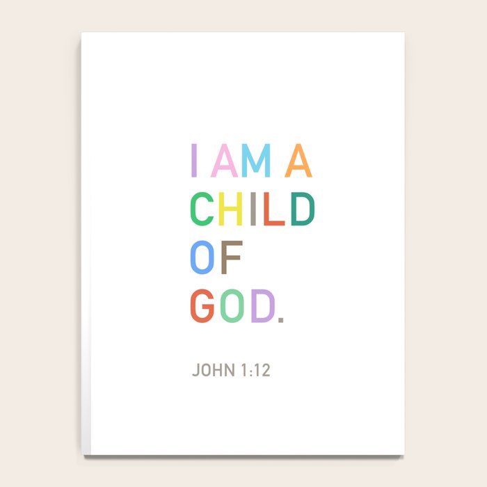 I Am A Child Of God, Bible Verse  Notebook Gallery Image 4
