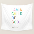 I Am A Child Of God, Bible Verse  Wall Tapestry Gallery Image 4