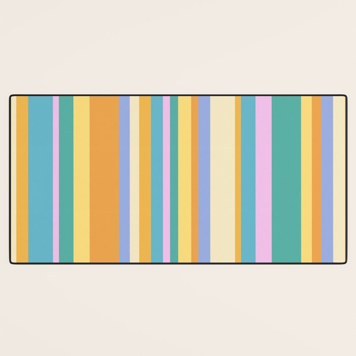 Classic Stripes XXIV - 90s Summer Desk Mat Gallery Image 3