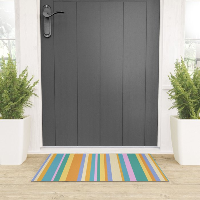 Classic Stripes XXIV - 90s Summer Welcome Mat Gallery Image 3