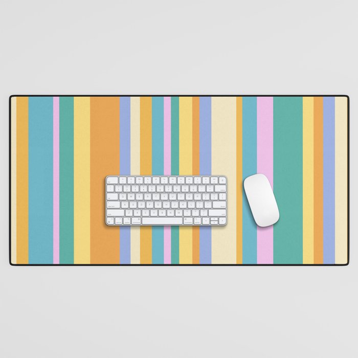 Classic Stripes XXIV - 90s Summer Desk Mat Gallery Image 1