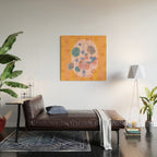 Sweet Strawberry Plant Friends in Peach & Orange Wood Wall Art Gallery Image 2