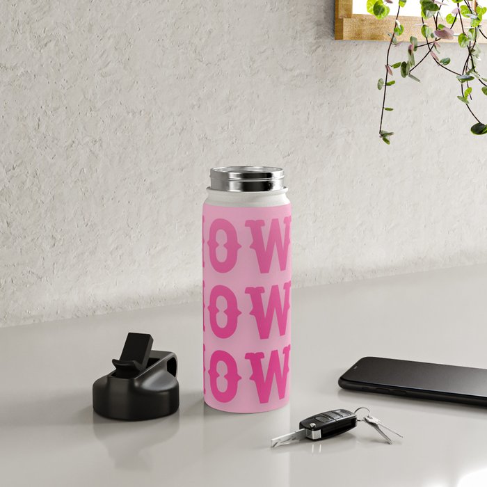 Howdy - Pink Western Aesthetic Water Bottle Gallery Image 4