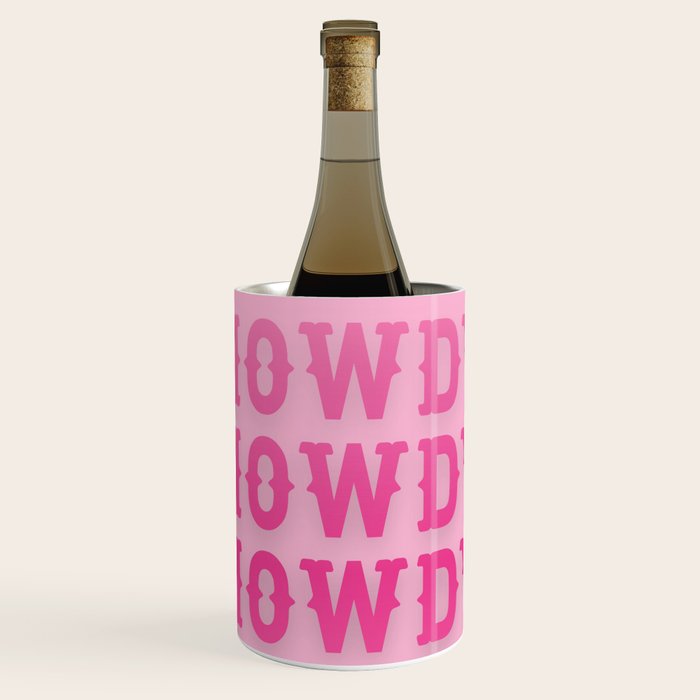 Howdy - Pink Western Aesthetic Wine Chiller Gallery Image 1