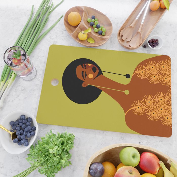 Sunflower Dress Cutting Board Gallery Image 2