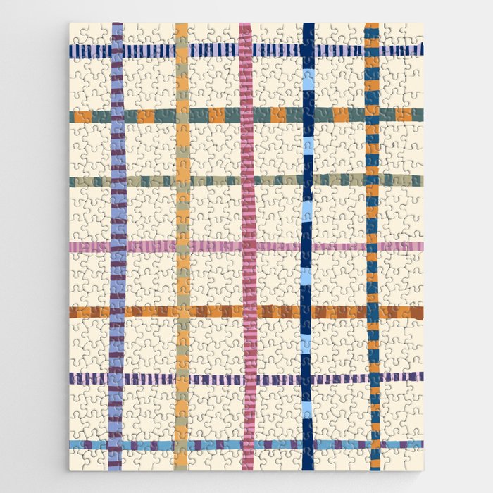 Colorful Patterned Grid Jigsaw Puzzle Gallery Image 1