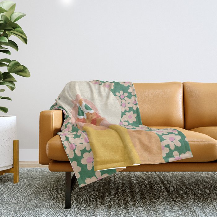 In Love with Spring Throw Blanket Gallery Image 1