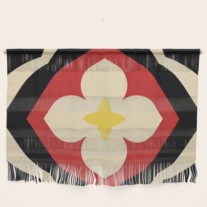 Mid-Century Modern Flower Wall Hanging Gallery Image 1