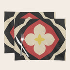 Mid-Century Modern Flower Placemat Gallery Image 1