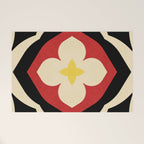 Mid-Century Modern Flower Welcome Mat Gallery Image 1