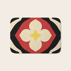 Mid-Century Modern Flower Bath Mat Gallery Image 1