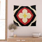 Mid-Century Modern Flower Wall Tapestry Gallery Image 2