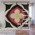 Mid-Century Modern Flower Wall Mural Gallery Image 1
