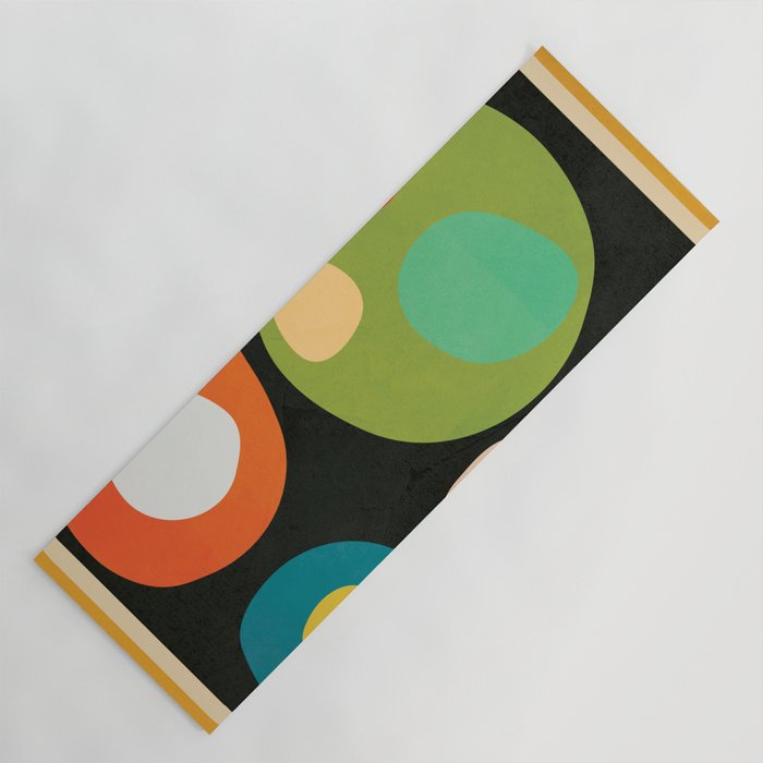 Mid-Century Abstract Balance 13 Yoga Mat Gallery Image 1