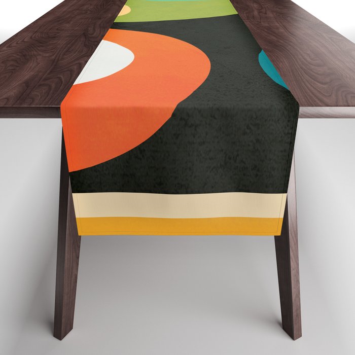 Mid-Century Abstract Balance 13 Table Runner Gallery Image 1