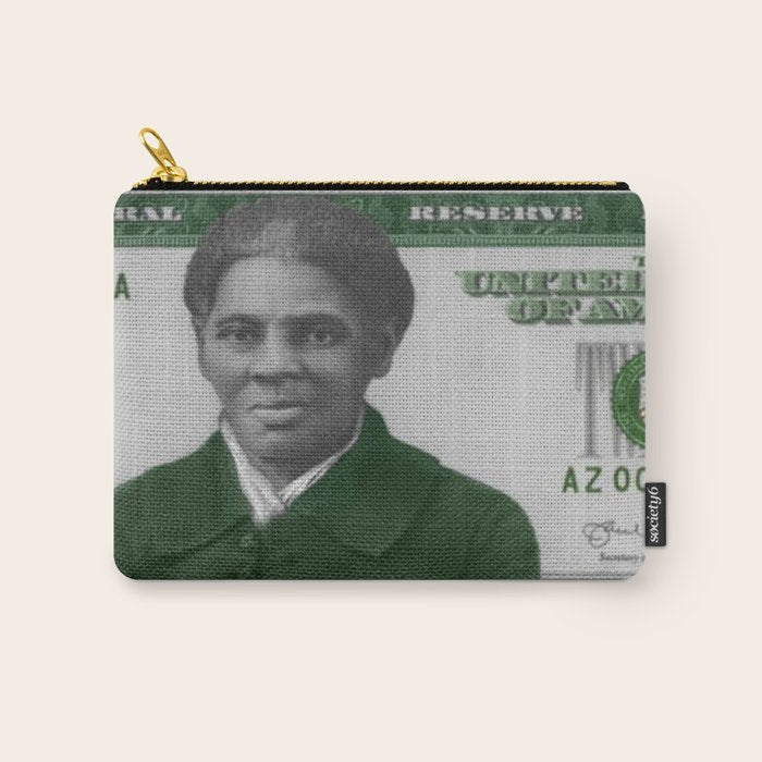 Proposed African American Icon Harriet Tubman Single U.S. Mint 20 Dollar bill Carry All Pouch Gallery Image 1