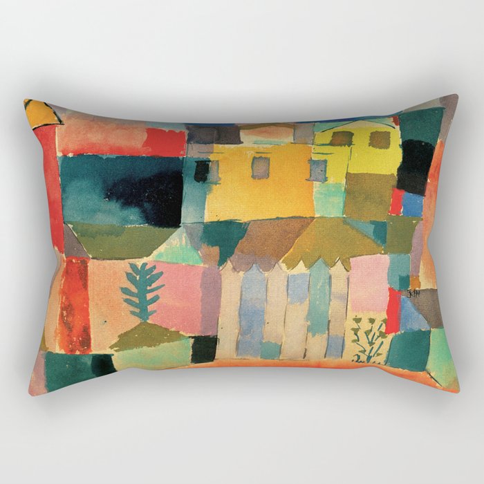 Paul Klee "Houses on the Sea 1914" Rectangular Pillow Gallery Image 2